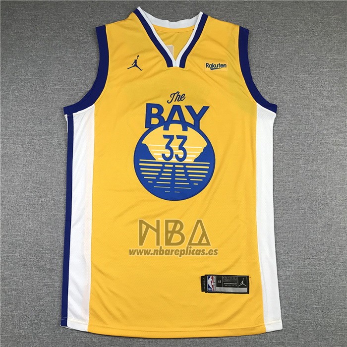 Camiseta Golden State Warriors James Wiseman NO 33 Statement 2020 Amarillo